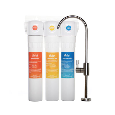 Système de filtration d'eau sous l'évier 3 étapes Aquavi Twist