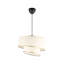 Élégant lustre blanc et doré, hauteur réglable 13,0 - 23,6 pouces | Corps en plastique durable, plaque de base de 13,8 pouces | Douille E27, 40 W maximum (ampoule non incluse) | Luminaire élégant pour le salon, la salle à manger et le vestibule | Certifié IP20