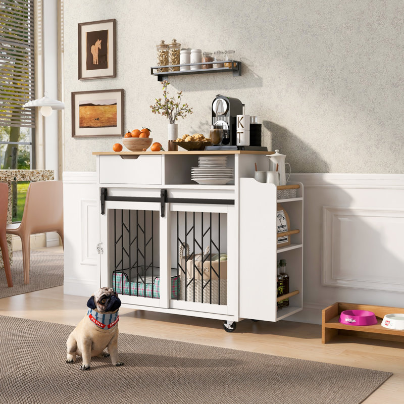 Table de bout pour îlot de cuisine 2 en 1 PET FRIENDLY