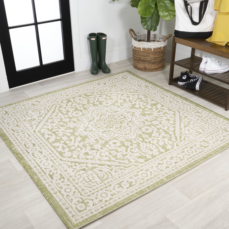 Tapis intérieur / extérieur Moten, Carré 5 pi 3 po