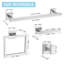 Ensemble de quincaillerie de salle de bain 5 pièces (ensemble de 5)-111356143