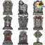16 "9 pièces décorations d'Halloween pierres tombales décorations d'Halloween-136386993