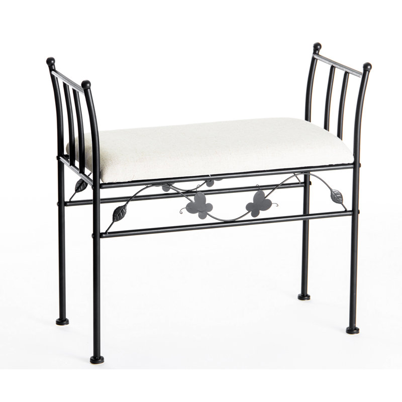 Newburgh Steel Bench, Black