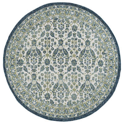 Courtyard Power Loom Polypropylene Plastic; Polyester Oriental Indoor / Outdoor Rug