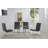 Mia Round Glass Pedestal Dining Table -23744421-23744424