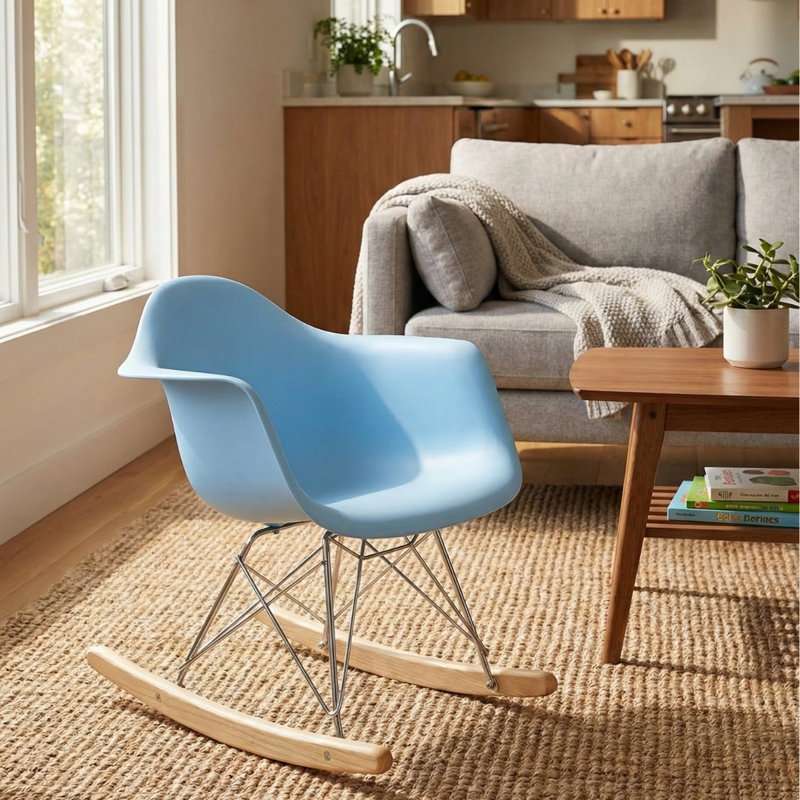 Chaise berçante pour enfants, Bleu