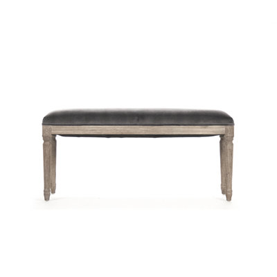 Pesmes Velvet Upholstered Bench