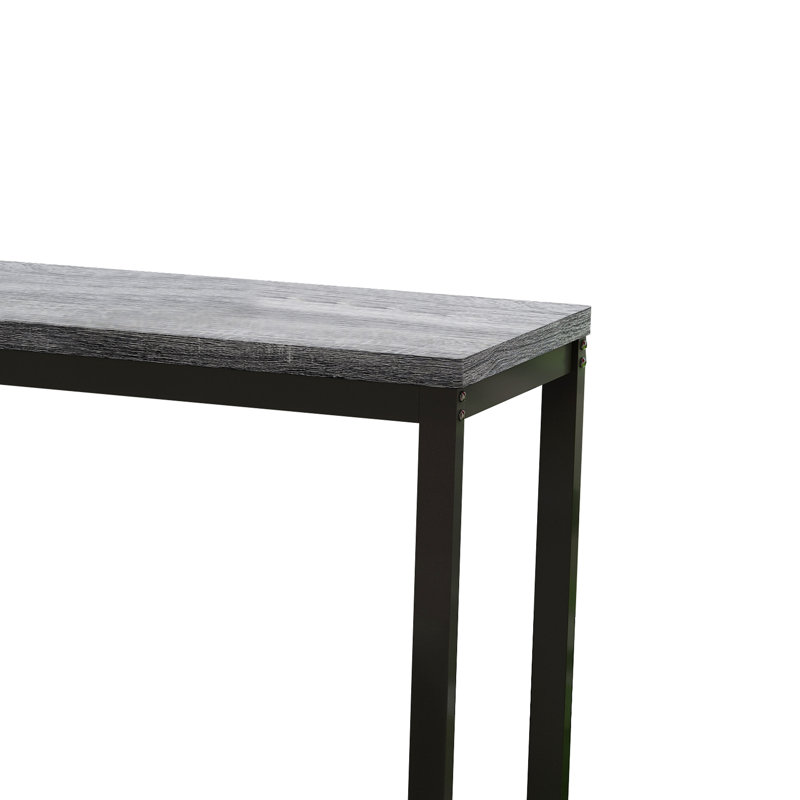 Francestown Long Dining Table Set With 3 Stools Pub Kitchen Set Side Table With Footrest,dining room set,dining table set