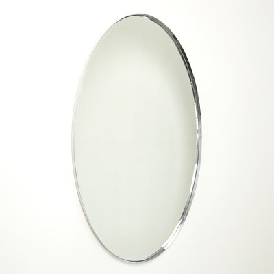 Elongated Oval Mirror-Nickel