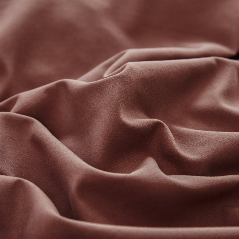 Solid Color Comforter Dark Color 3 PCs Bedding Set Deep Color Bed Comforter Set, Brick Red