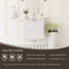 Meuble-lavabo mural de 24 po avec lavabo, conception minimaliste moderne, tiroirs à fermeture en douceur, blanc brillant, meuble-lavabo flottant à finition eau, fonction de surface solide, fabrication