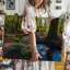Toile, "Serene Sunlit Forest Glade" déplie la lumière tachetée filtrant à travers l'art mural sur toile The Vibrant Green-75555753