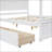 Wood Canopy Bed with two Drawers-2084855143