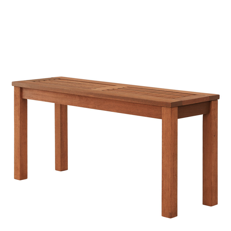Arianna Solid Wood Rubberwood Outdoor Bench