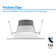6" Selectable CCT Remodel IC LED Retrofit Recessed Lighting Kit