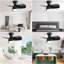 Ventilateur de plafond de chambre à coucher de 23 pouces avec moteur à courant continu à télécommande 3 pales à intensité variable 3 couleurs ABS avec lumière DEL de 18 W-121082915-121082916