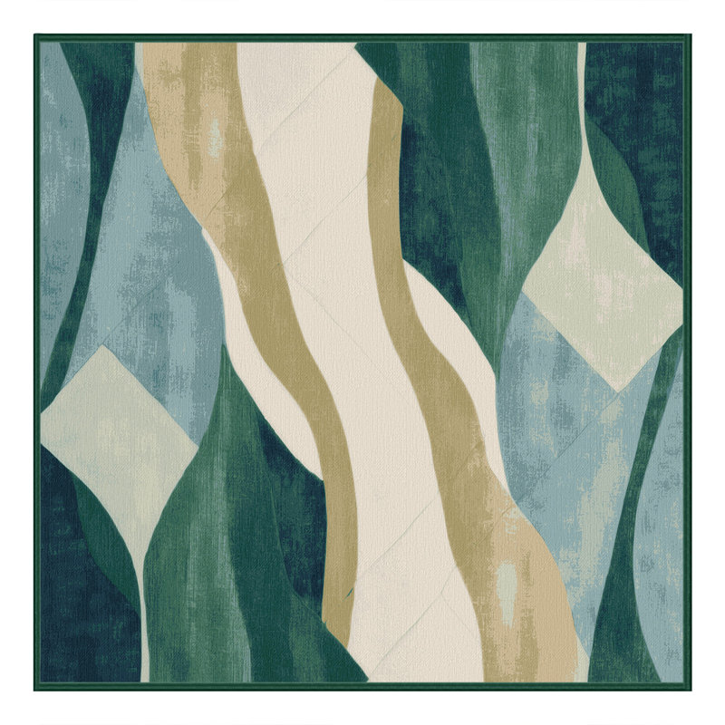 Zenith Spiral Rug, Square 3'