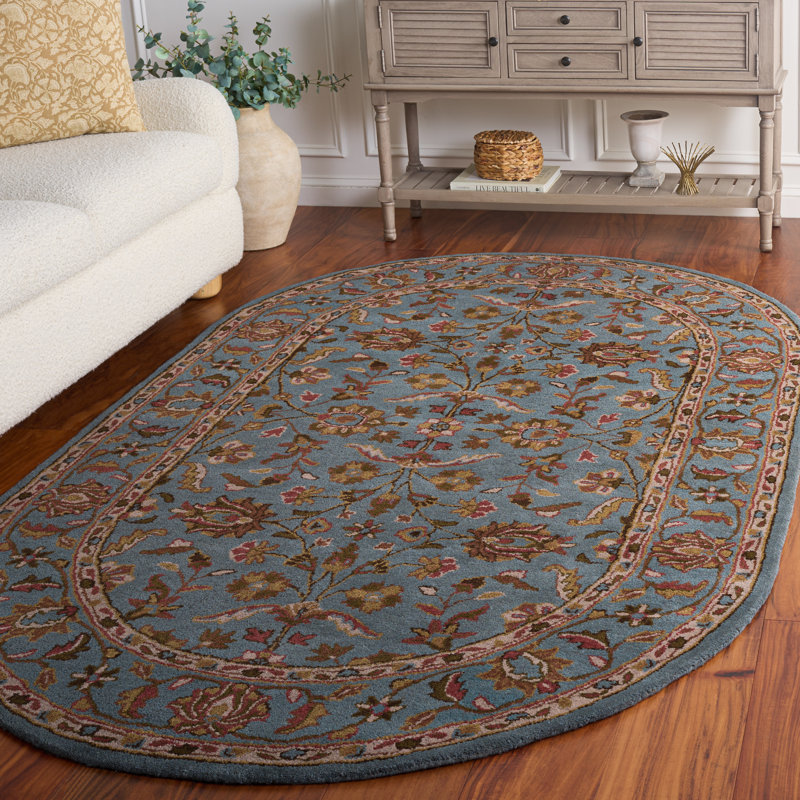Cranmore Hand Tufted Wool Oriental Rug, Oval 5' x 8' 