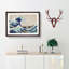 The Great Wave Off Kanagawa by Katsushika Hokusai - Picture Frame Painting Print on MDF-55738229-55738226