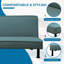 Fauteuil futon simple à dossier rembourré 64 po Clamart-1883449986