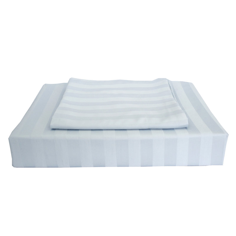 Ensemble de housse de couette réversible en rayonne de bambou naturel, Bleu, Très grand
