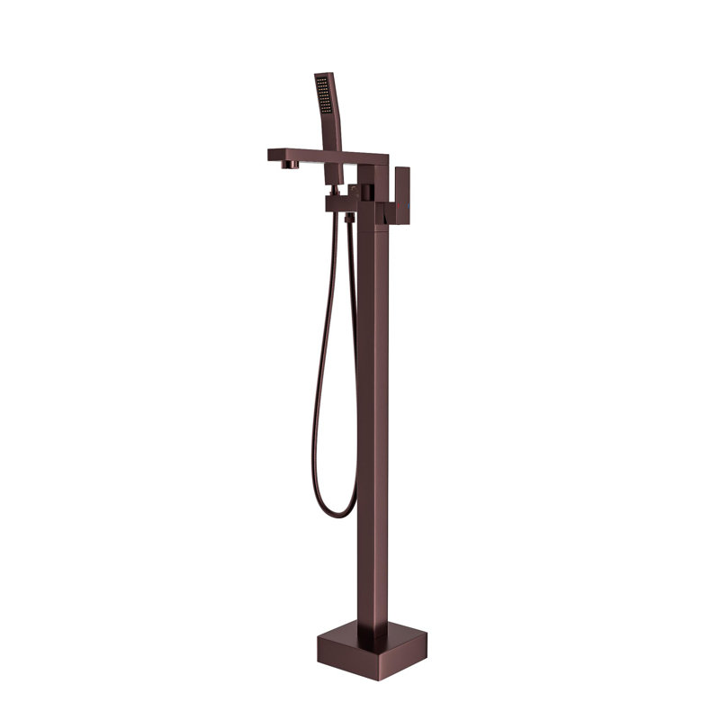 Oil Rubbed Bronze Freestanding Bathtub Faucet with Hand Shower