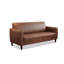 Causeuse-coussin standard en cuir véritable brun-2141909119