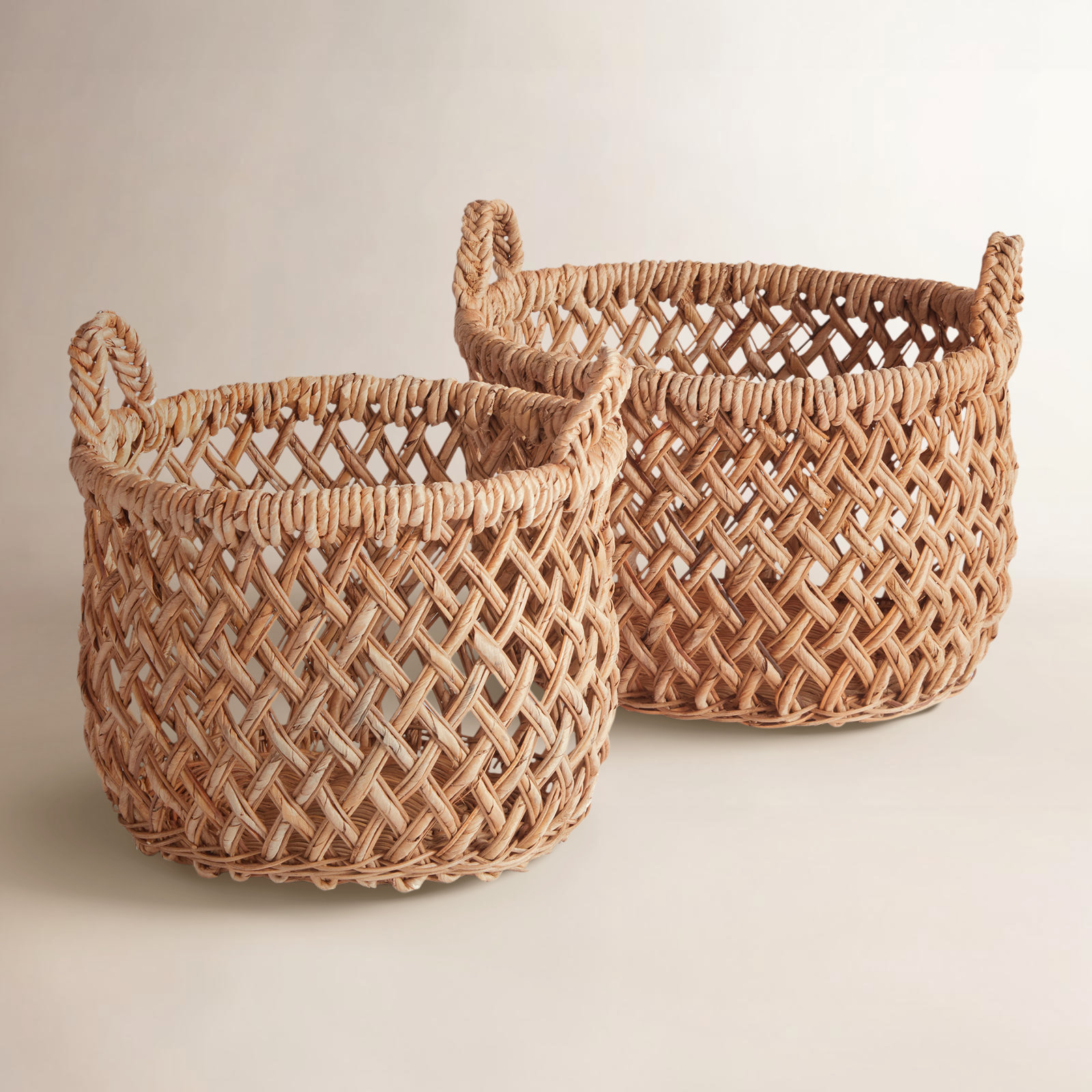 Louella Handwoven Rattan Storage Bin Set