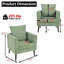Chaise d'appoint avec pieds en bois et coussin moelleux-2116922481
