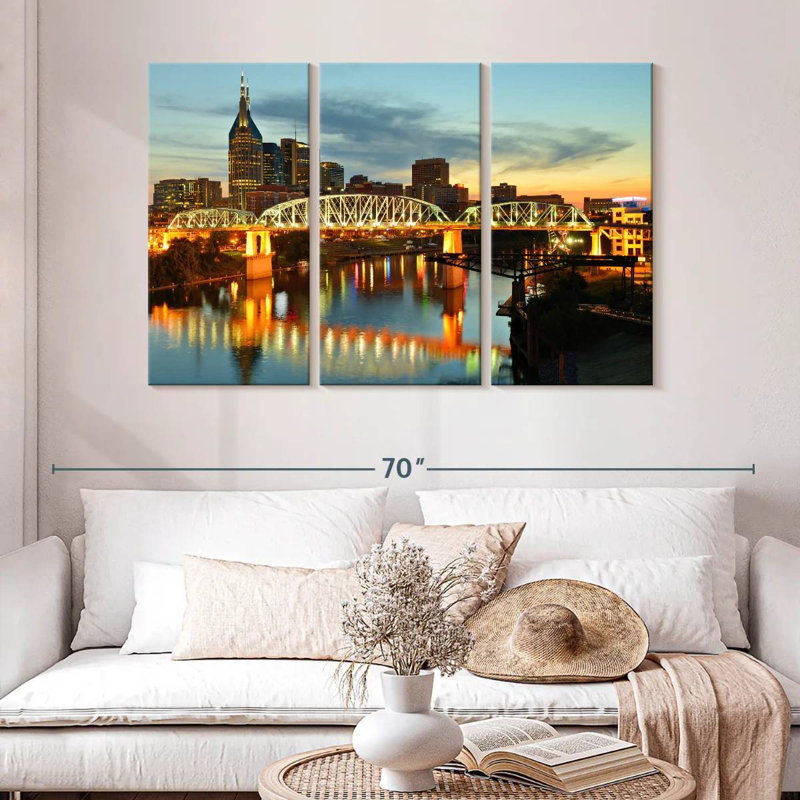 Pont Seigenthaler, Nashville, H 32 po x l 50 po