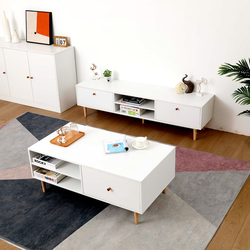 2 DRAWERS COFFEE TABLE
