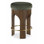 Tabouret de comptoir rembourré en velours Bocceli