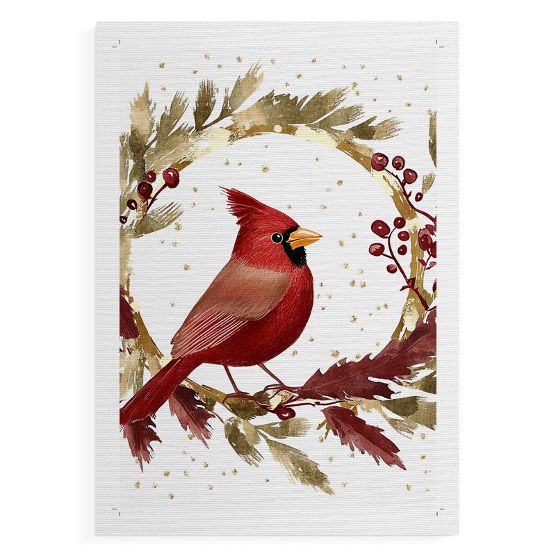 Christmas Holiday Art CMXLV - Impression sur toile seulement - NON CADRE, H 27 po x l 18 po
