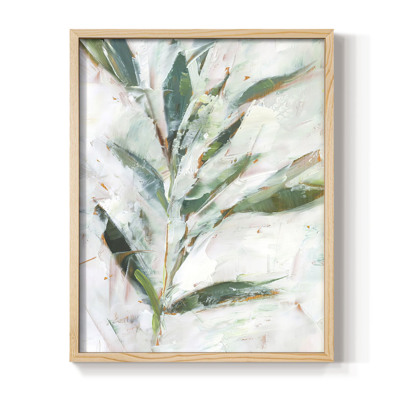 «Tropical Foliage Study I», reproduction encadrée - bois massif, H 21 po x l 17 po