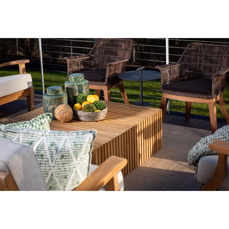 Essential Outdoor Square Teak Coffee Table