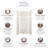 SaraMar 36'' W 36'' D 96'' H Glue Up Solid Surface Wall