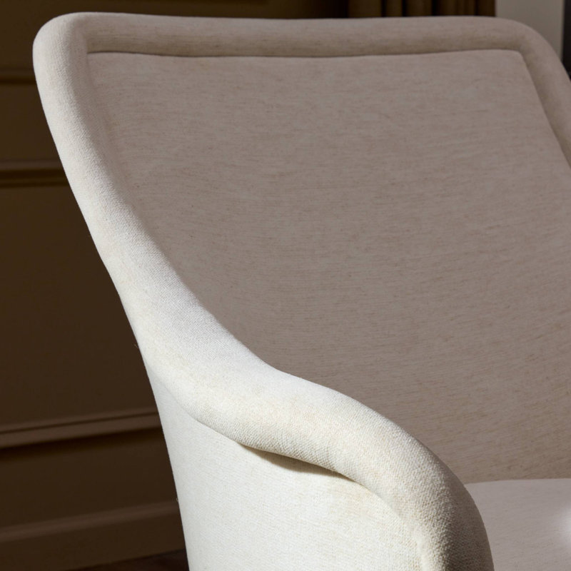 Blaire Swivel Wingback Chair, Crypton Nomad Snow