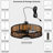 20" Boho Plug-in Outdoor Non-hardwired Caged Ceiling Fan with LED Light and Remote-733319158