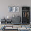 Tayce 4 Piece Bedroom Set (1 Drawer Bedside Cabinet X2, 4 Drawer Chest, 2 Door Wardrobe)-1267848199