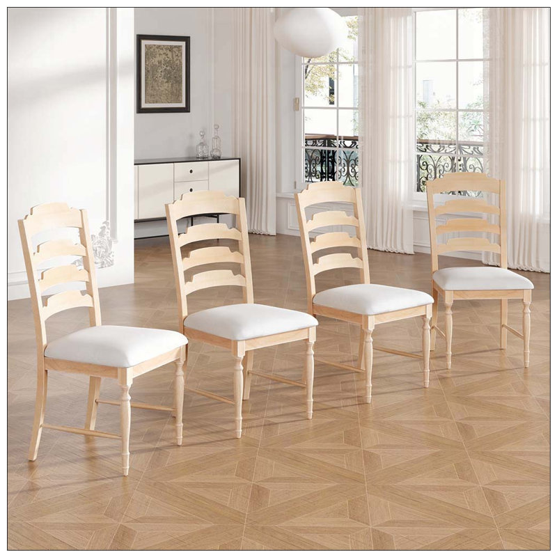 Chaise de salle à manger Ahjanay, Blanc