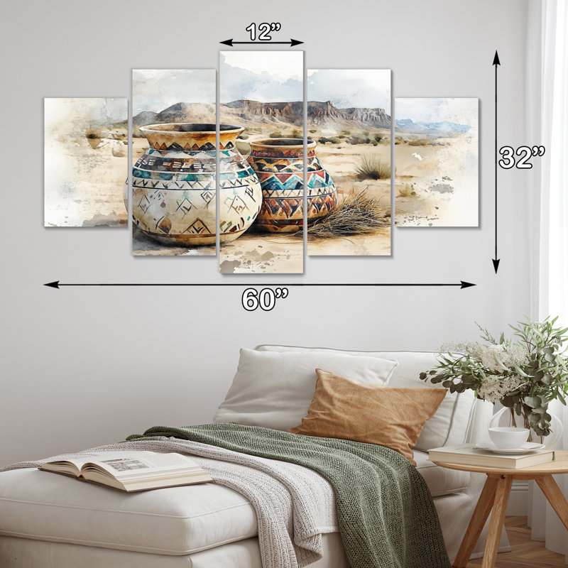 Ensemble de décorations murales poterie Boho
