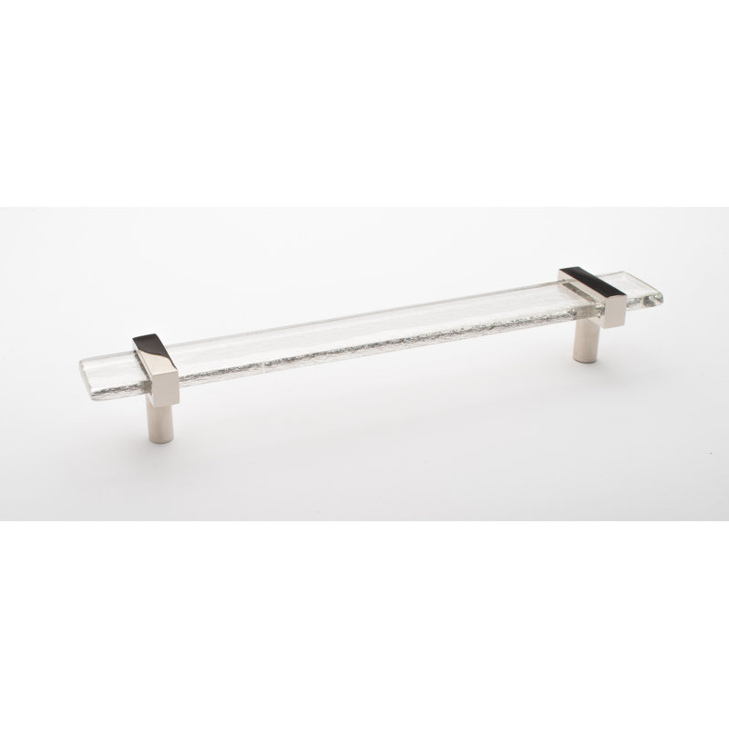 Adjustable 9" Length Bar Pull, Satin Brass/White, 9"