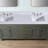 72'' Engineered Stone Double Bathroom Vanity Top with Sink– For Vanity Replacement, No Cabinet
