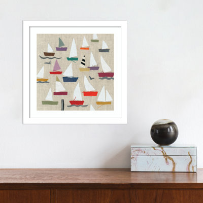 Montier Plain Sailing Framed on Paper by Jenny Frean Print