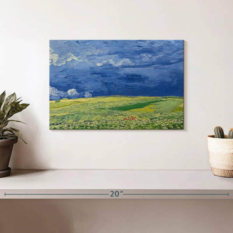 Wheatfields Under Thunderclouds, 8" H x 12" W