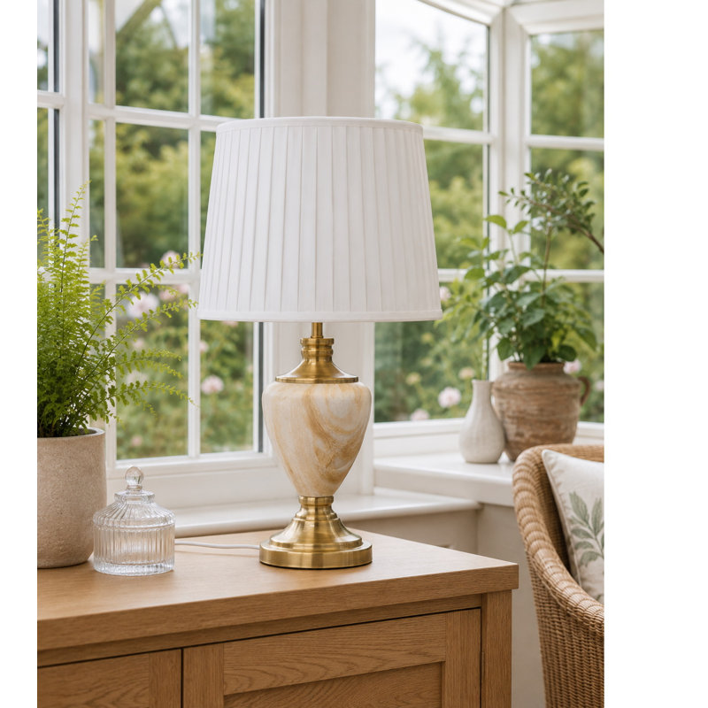 Waukomis 61cm Table Lamp, Gold