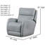 Fauteuil inclinable et berçant en cuir Esprit-111604100