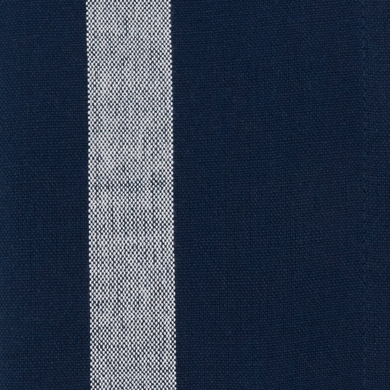 Poyen Cotton Striped Rectangle Napkin, Navy Blue