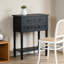 Table basse mince avec tiroirs - Console étroite pour petits espaces-1446810928-1446810933