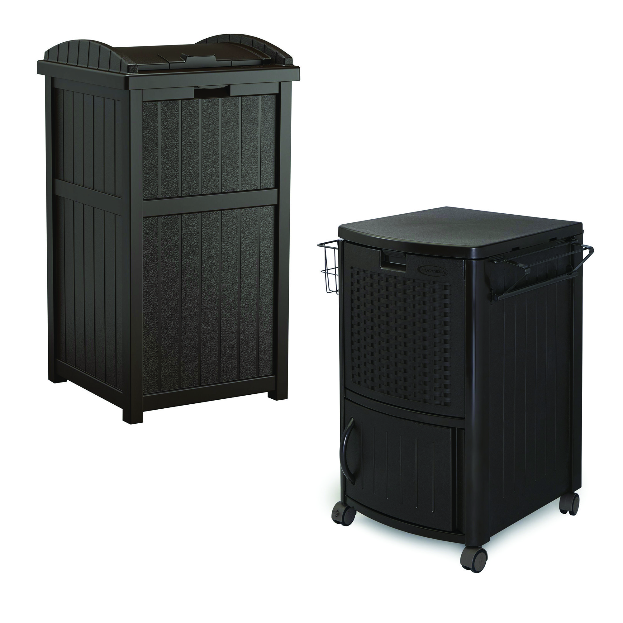 Suncast 77 Quarts Serving Station / Cart Cooler with wheels in Black